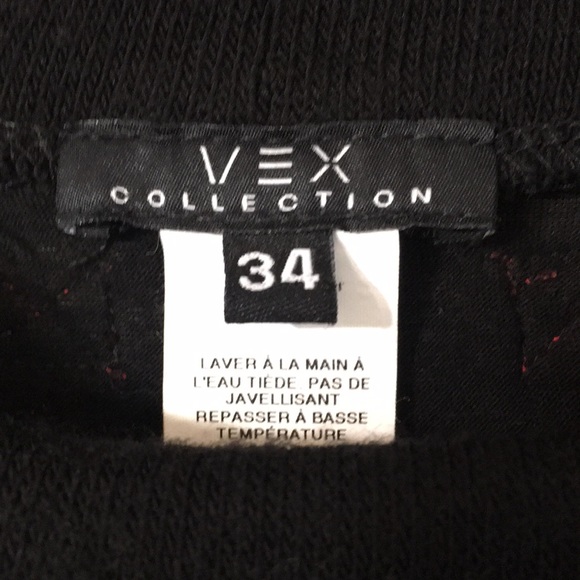 Vex Collection Cowl top black red gray studs! 34 - Picture 7 of 10
